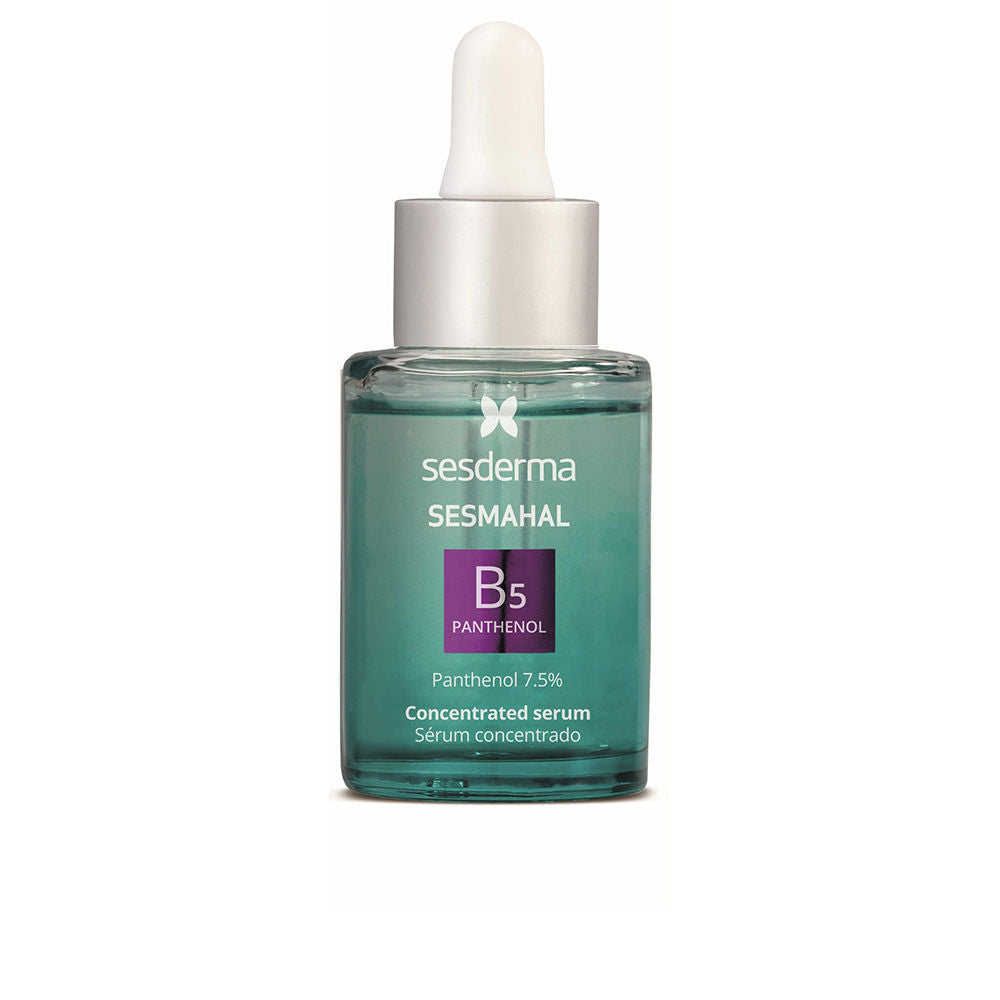 Sesderma Sesmahal B5 serum bottle and matching liposome mist, minimalist packaging