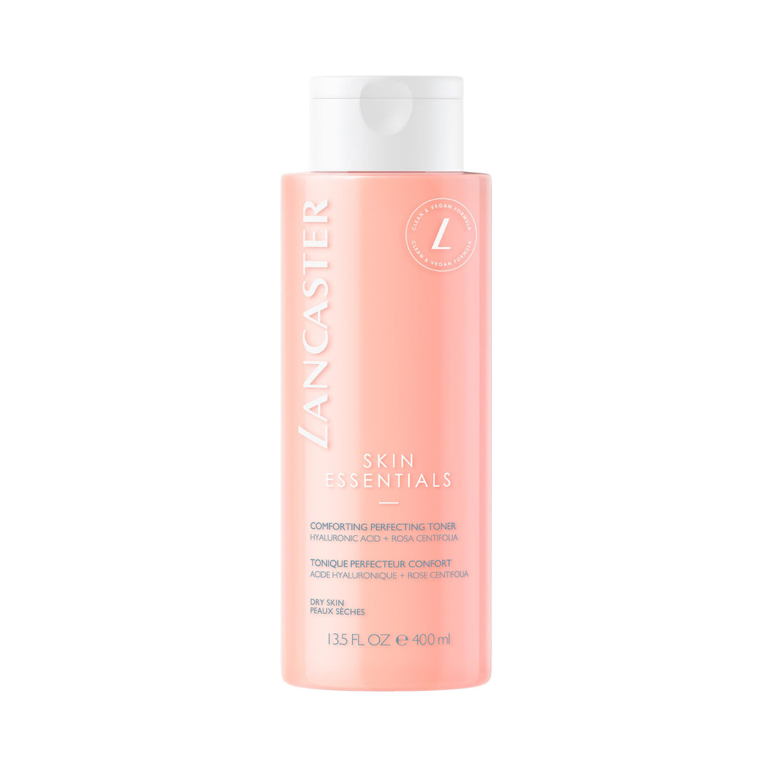 400 ml floral hydrating toner bottle for women, alcohol-free, rose extracts