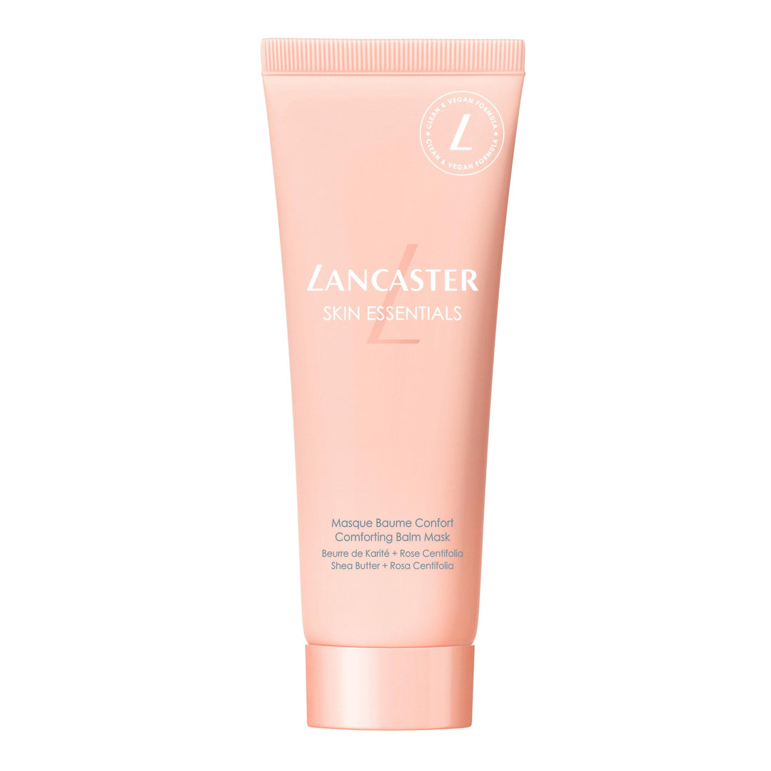 Lancaster Skin Essentials Comforting Balm Mask in creamy jar, rich balm texture