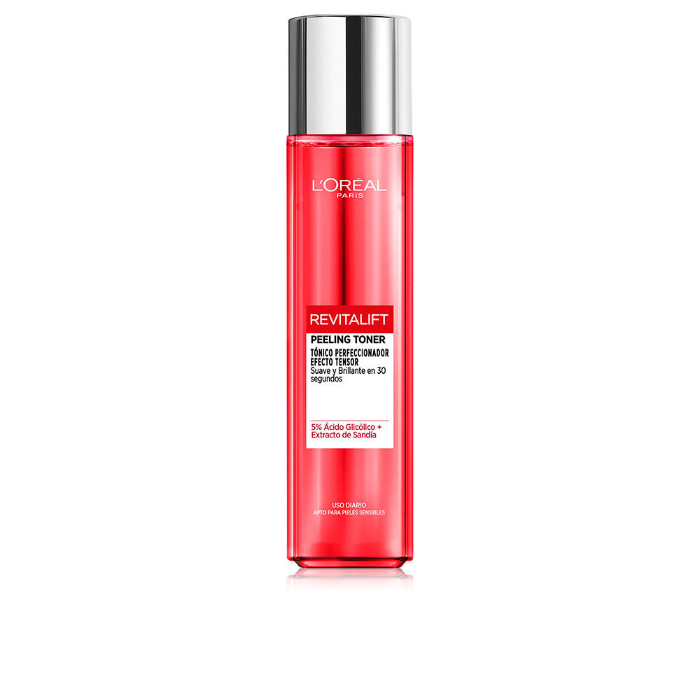 Clear 180 ml glycolic peeling toner bottle with watermelon extract, Unisex skincare