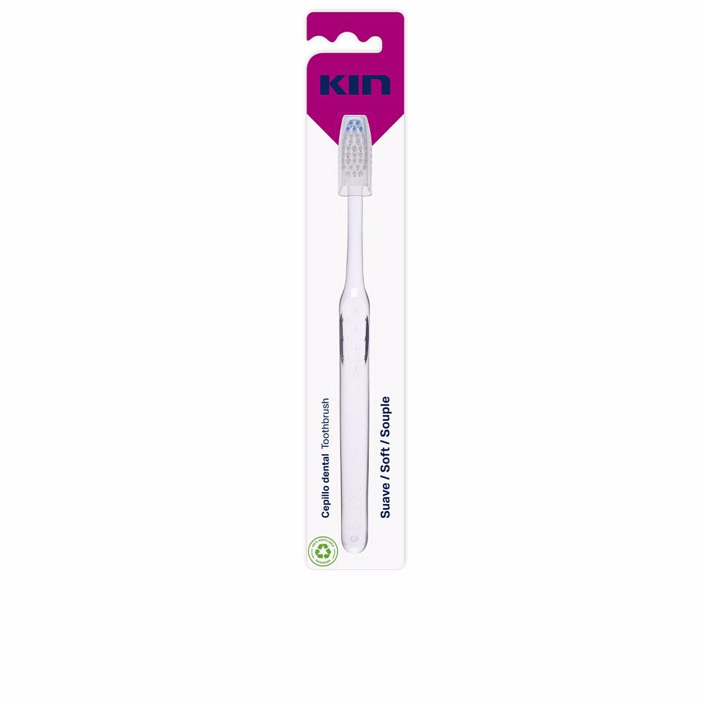 Small triangular-head toothbrush with ergonomic anti-slip handle and protective cap, Unisex