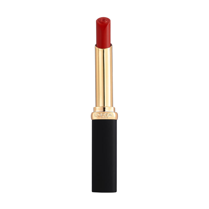 Unisex powder-matte volumising lipstick in deep red, 26 g, matte finish