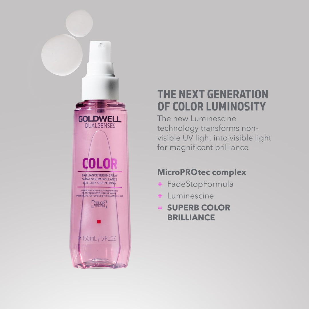 150 ml spray serum bottle for fine or colour-treated hair, glossy finish