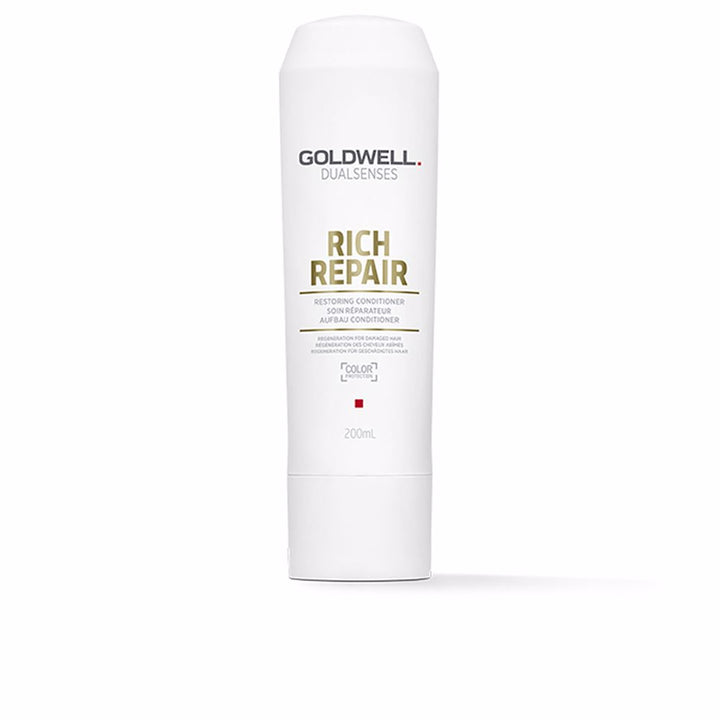 200 ml tube of restoring conditioner for dry, damaged hair, creamy texture