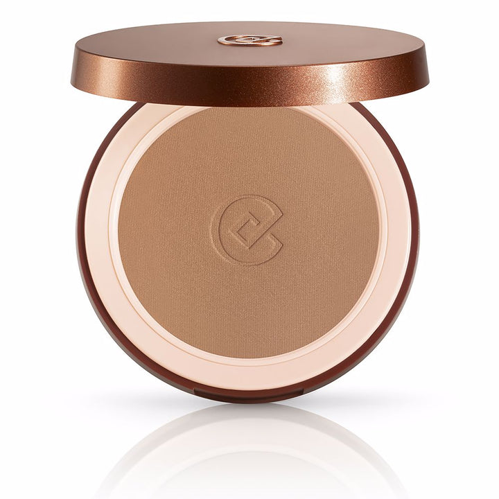 Compact silk‑effect bronzer powder in 1.1 Maldive matte, refillable 10 g