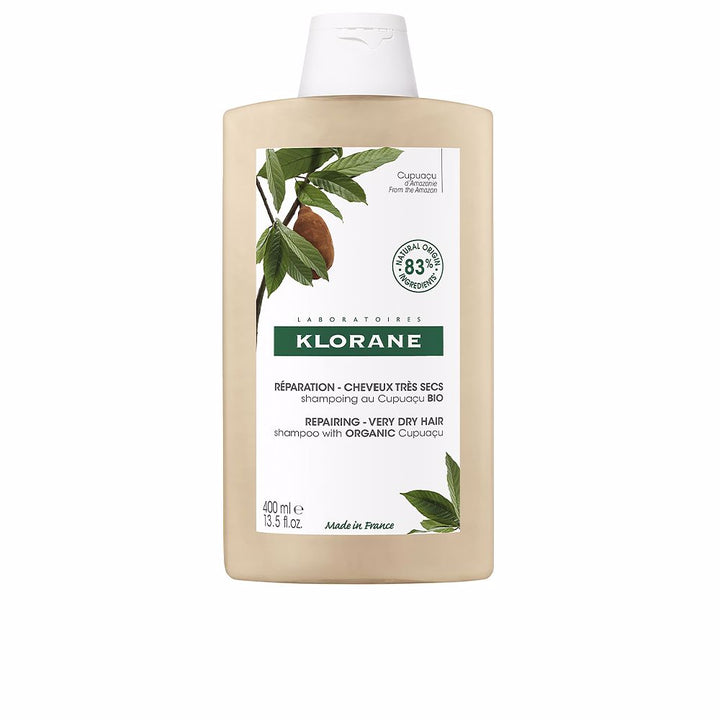 400 ml creamy cupuaçu repairing shampoo bottle for very dry, damaged hair, Unisex