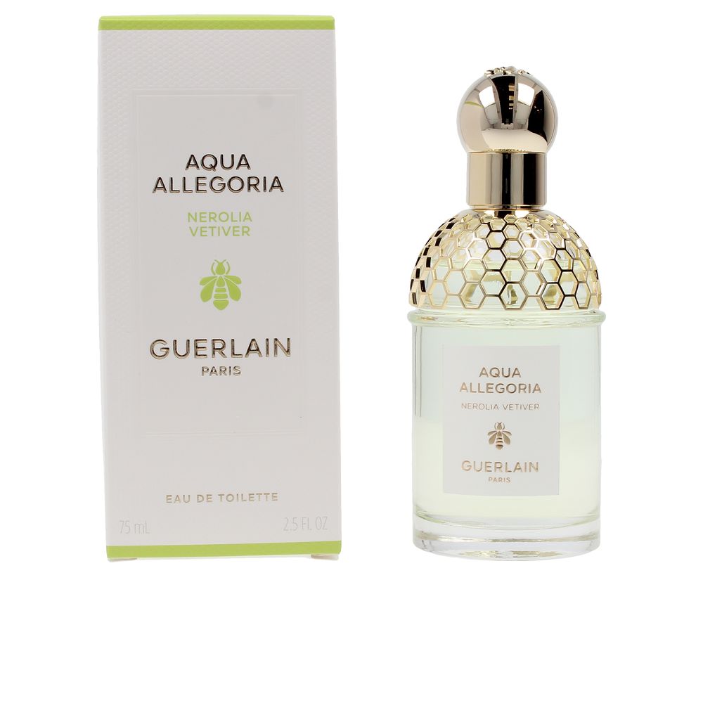 Clear glass perfume bottle and box for Nerolia Vetiver 75 ml, Unisex floral‑woody scent