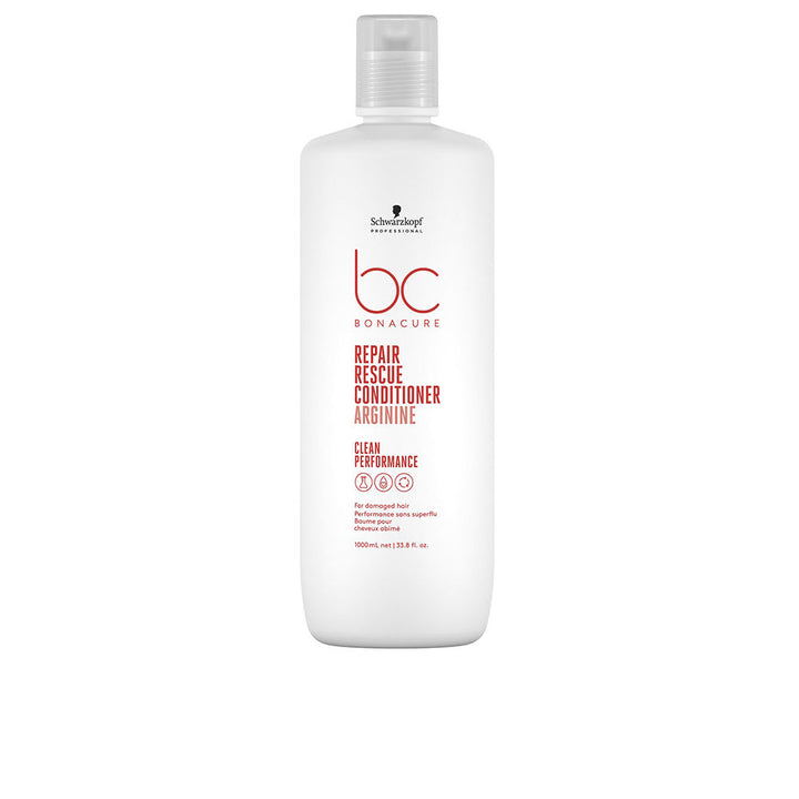 1,000 ml white conditioner bottle for damaged hair, silicone-free, Unisex