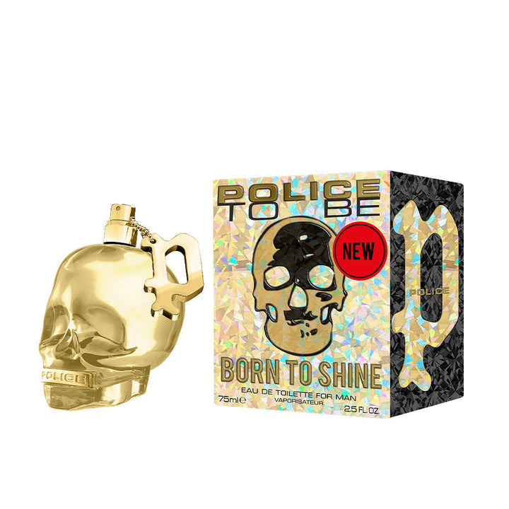 125 ml sculptural gold-finish bottle; mojito, lavender and patchouli scent for Man