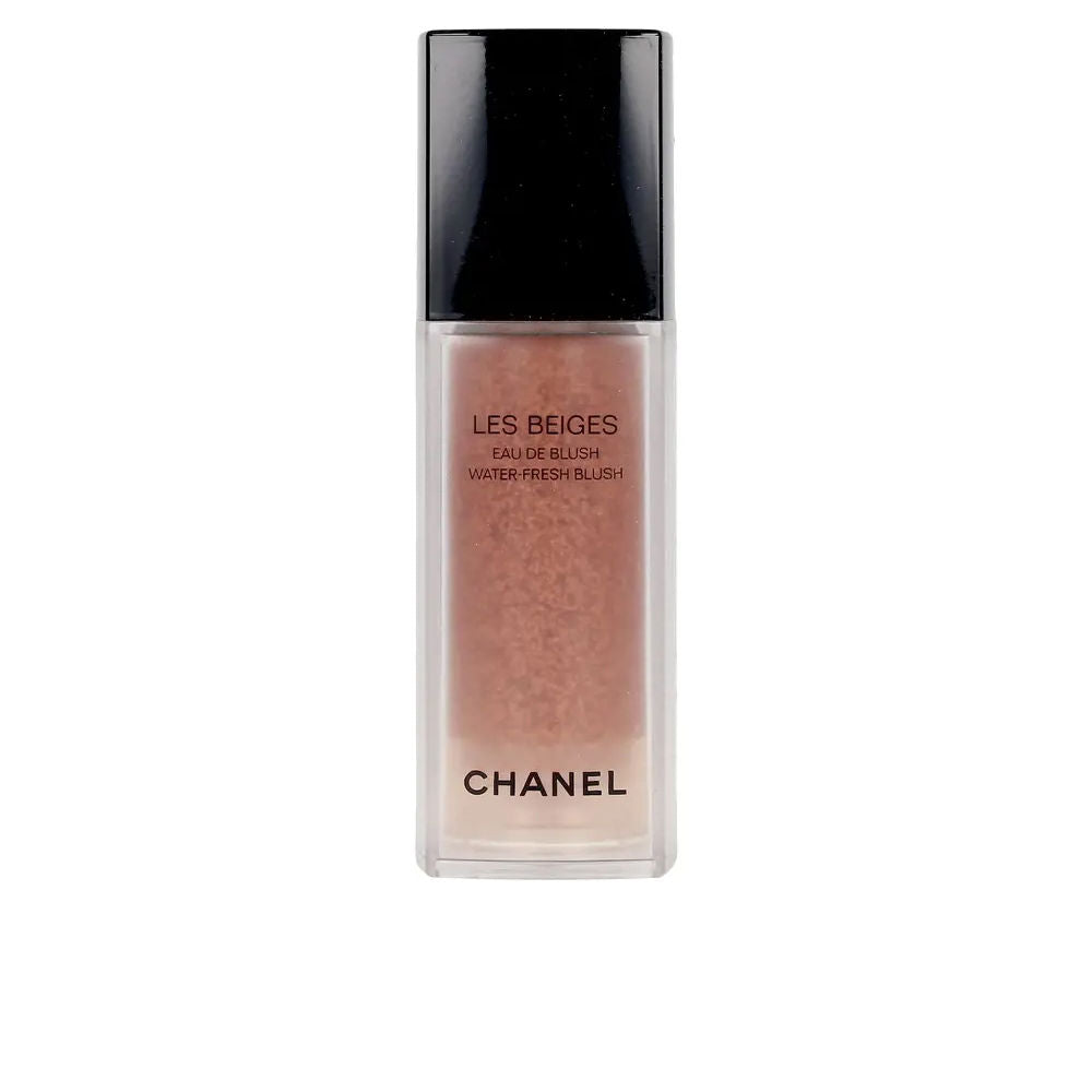 Small glass bottle with dropper; light peach aqueous blush, 15 ml, dewy finish