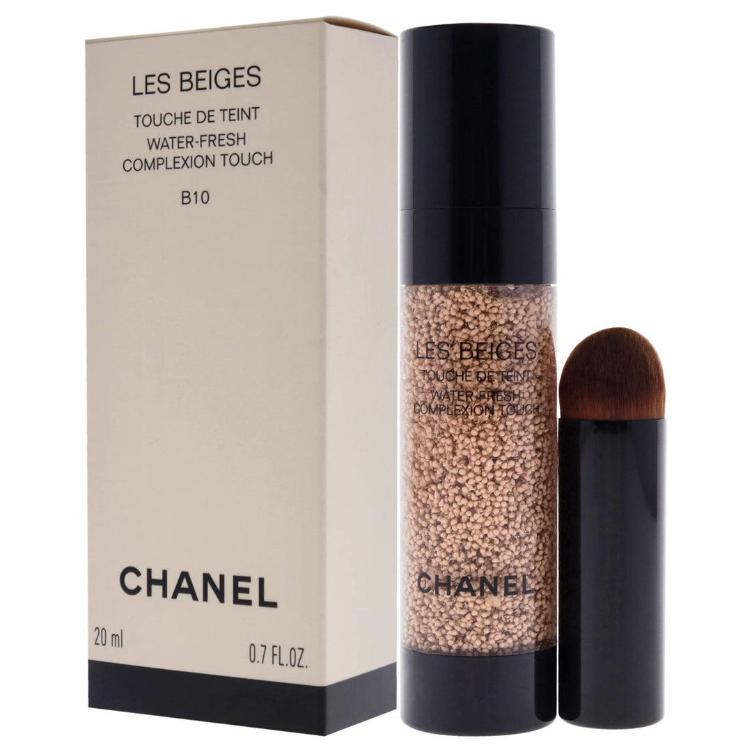 20 ml liquid tinted touch in shade B10 with sponge applicator, dewy finish