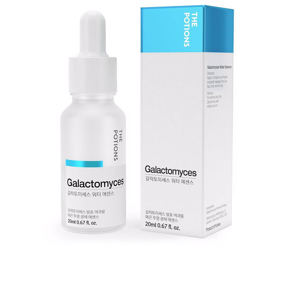 Small clear bottle of galactomyces essence water, 20 ml, lightweight ferment essence