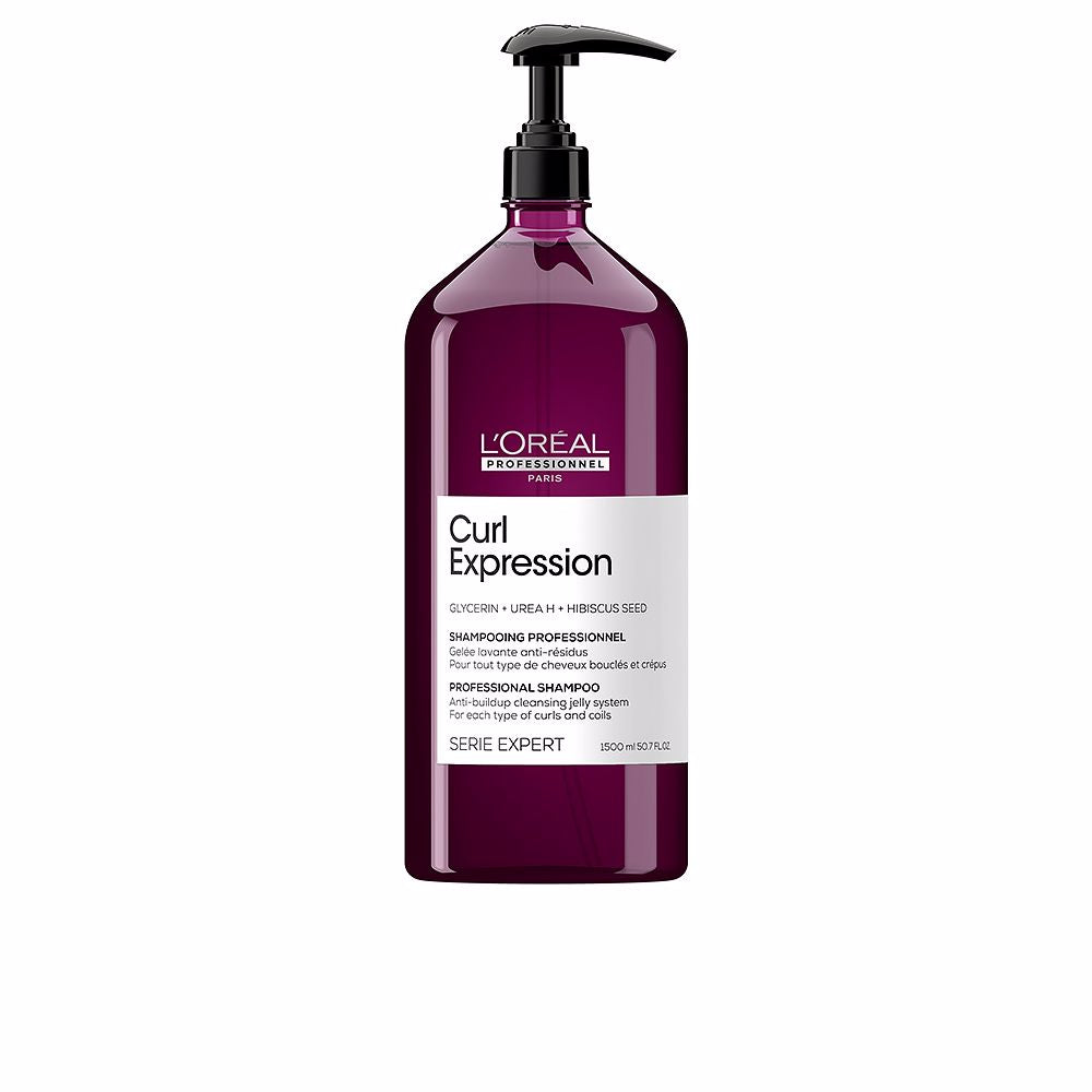 500 ml cream-gel curl cleanser bottle, silicone-free, floral fragrance