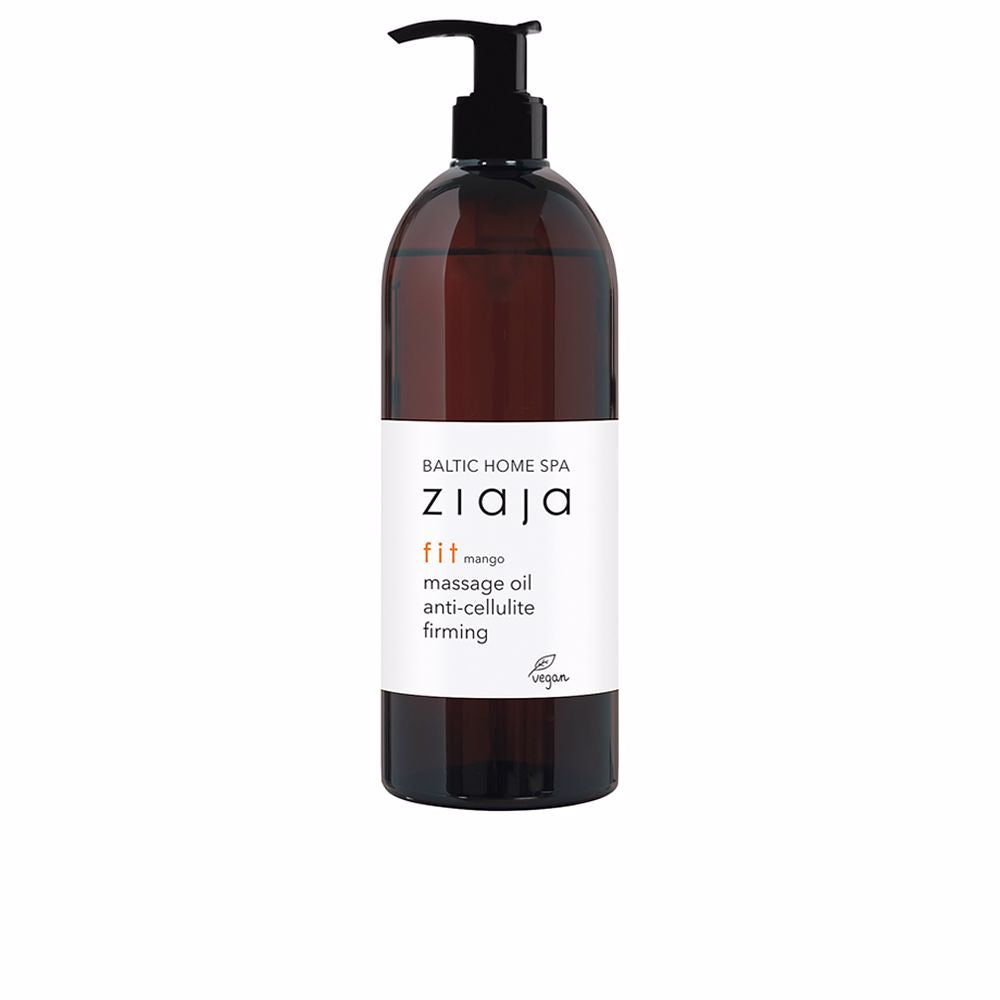 Amber bottle of massage oil with botanical ingredients, 490 ml, for Women