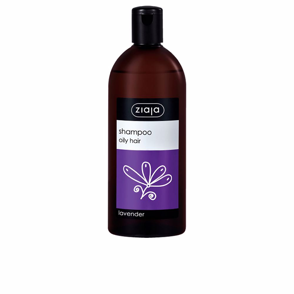 500 ml clear shampoo bottle labelled lavender clarifying shampoo for oily scalps