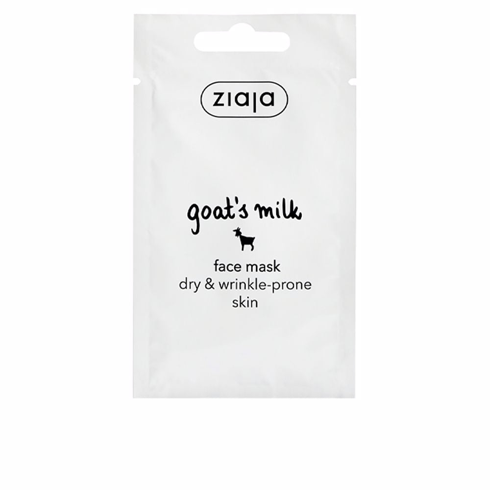 Small 7 ml tube of goat milk face mask for Women, hydrating anti‑age treatment