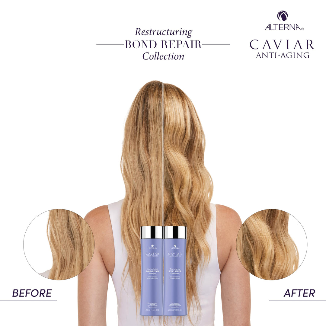 250 ml bottle of Caviar Restructuring Bond Repair Conditioner for damaged hair