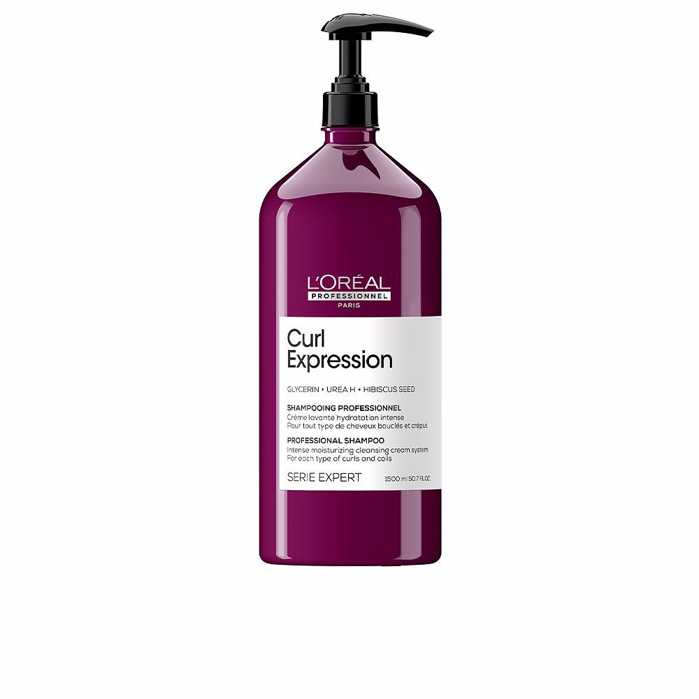 Clear gel shampoo bottle for curly hair, 1500 ml, floral fragrance