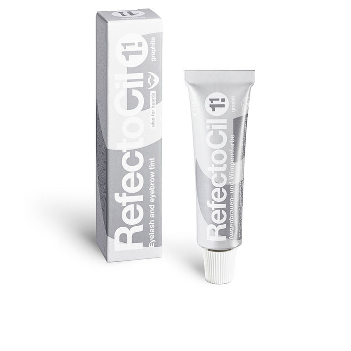 15 ml tube of graphite eyelash and eyebrow tint, cream formula, 1.1 shade