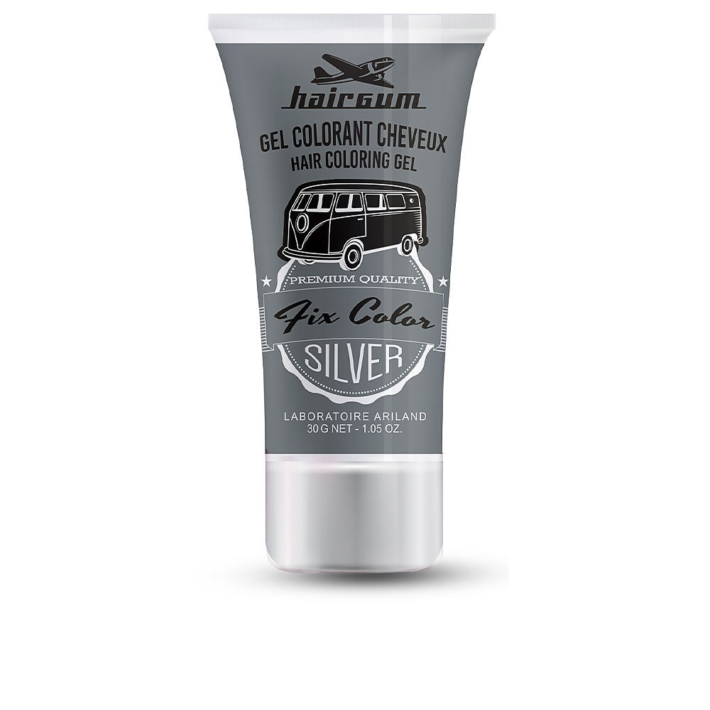 30 ml silver temporary hair colour gel with foam applicator, quick‑dry