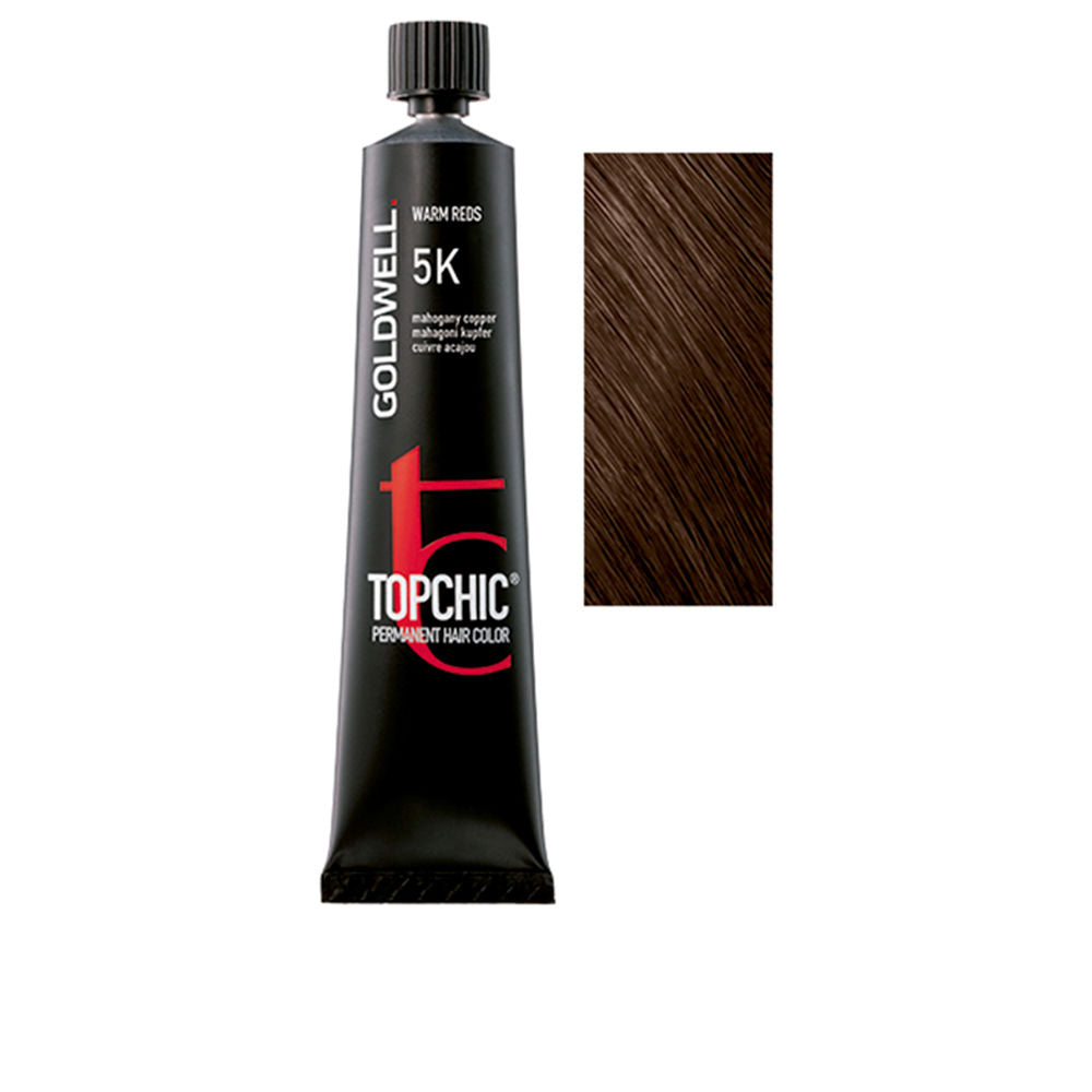 Tube of 5K cream permanent hair colour, 60 ml, warm brown shade