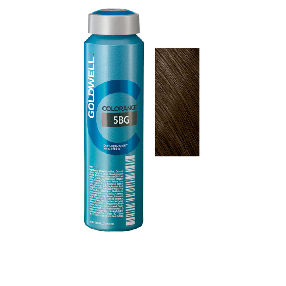 120 ml demi‑permanent chestnut hair colour tube, glossy finish, salon product
