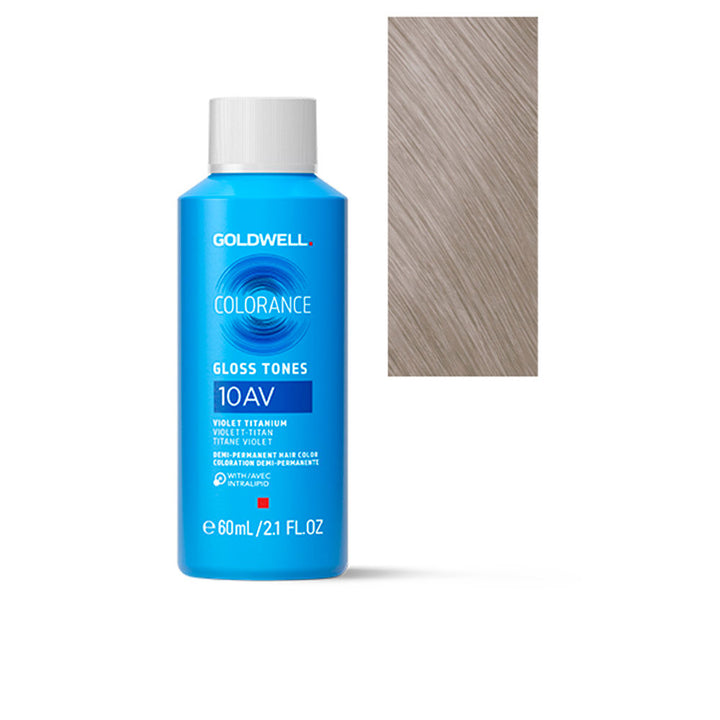 60 ml tube of demi‑permanent platinum blonde hair colour, glossy finish
