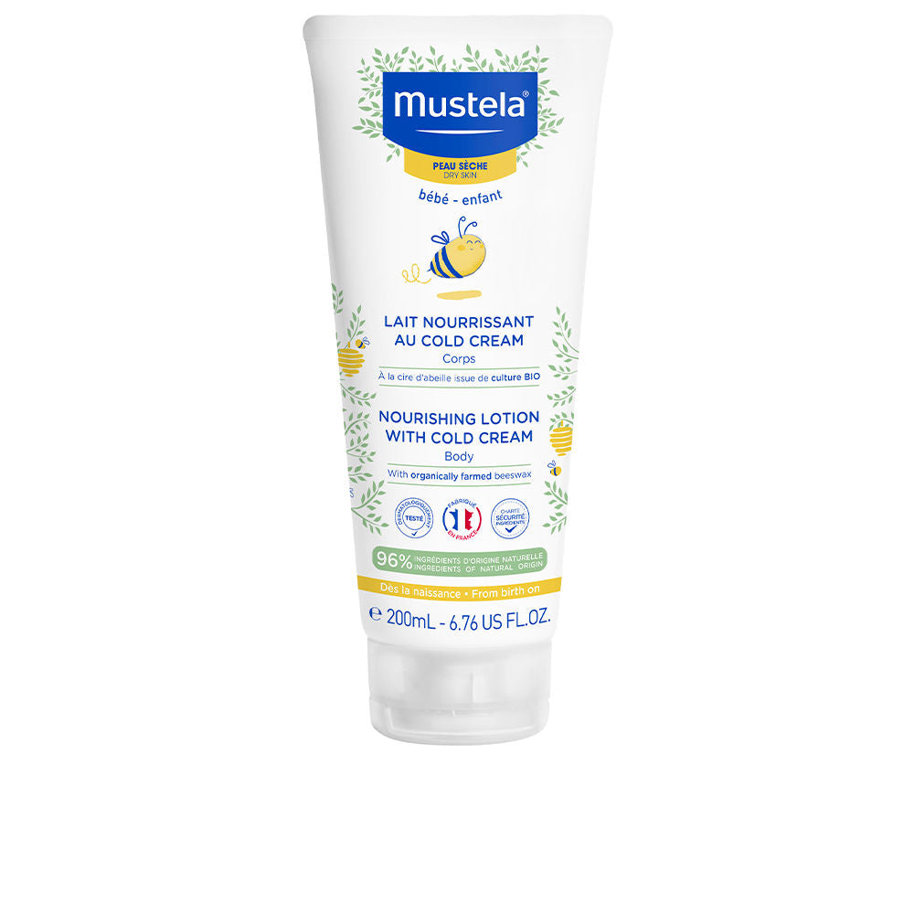 Mustela daily body milk bottle for newborns, gentle hydrating lotion