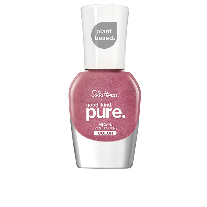 10 ml pink sapphire nail polish with recycled cap and plant-bristle brush