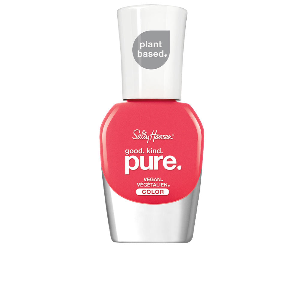 10 ml papaya-coloured nail polish bottle with plant-fibre brush and recycled cap