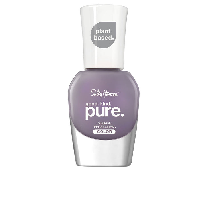 10 ml lavender nail polish bottle with recycled cap and vegetable-fibre brush