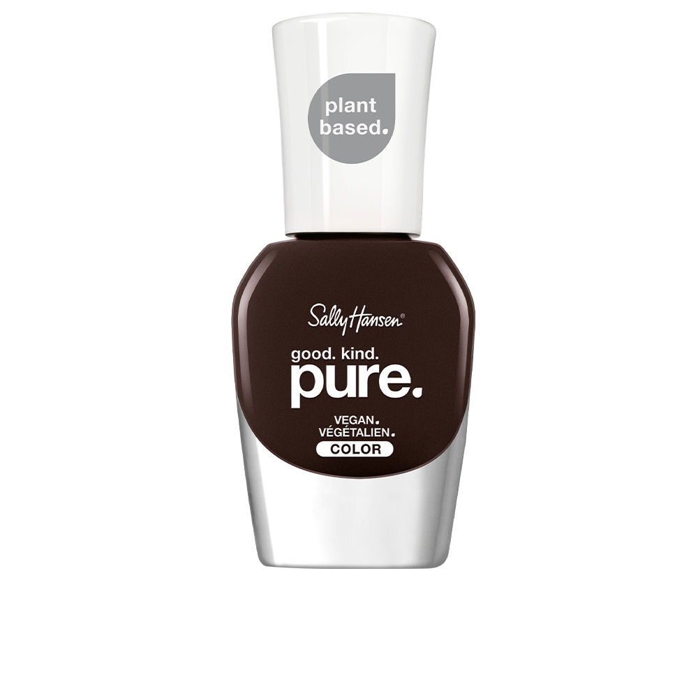 10 ml warm cacao nail polish bottle with plant‑based brush and recycled cap