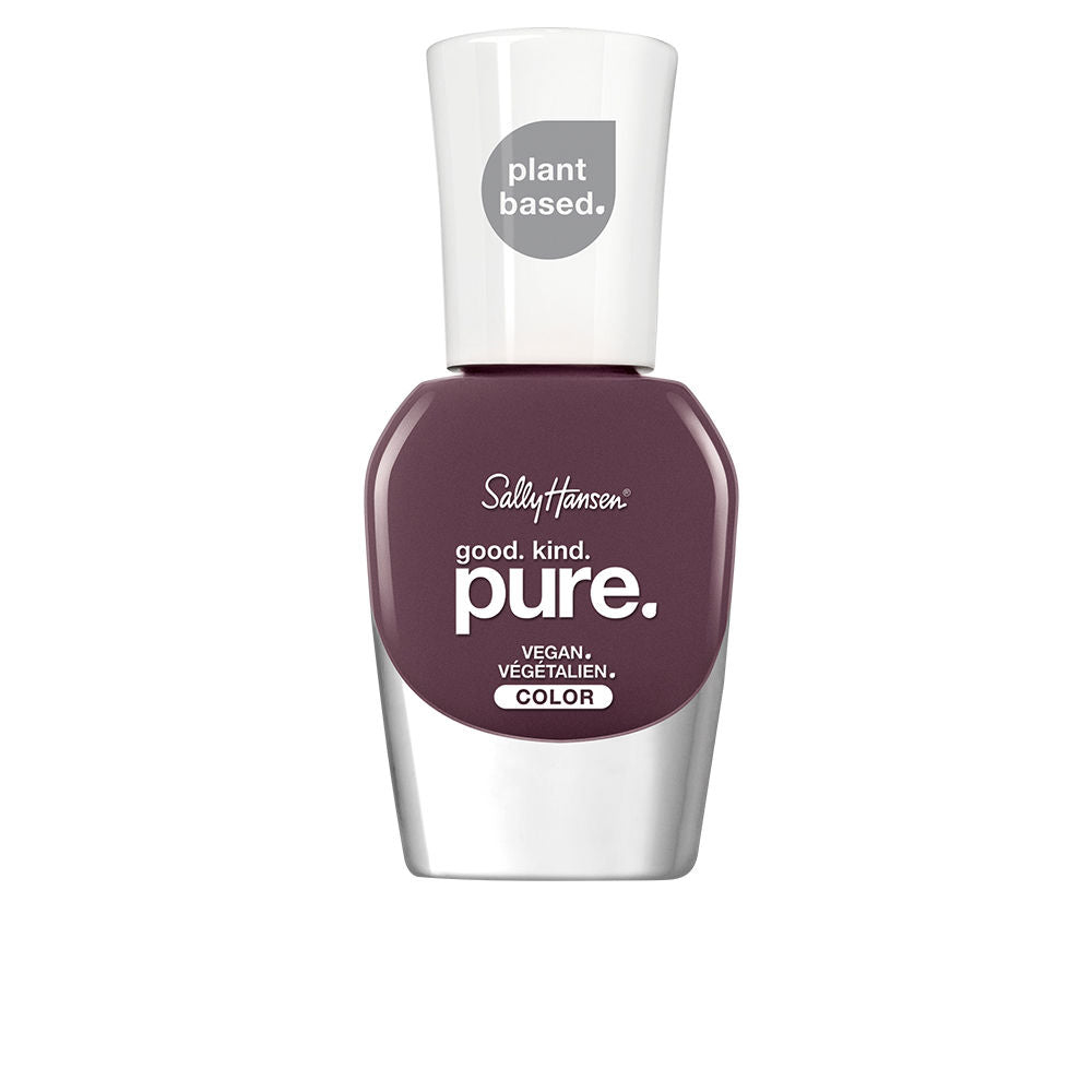 Deep grape vine nail polish bottle, 10 ml, recycled cap, vegetable-fibre brush