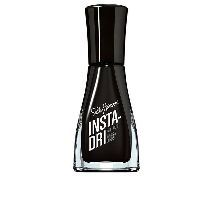 Small 9.17 ml bottle of quick‑dry cream nail lacquer with contoured brush