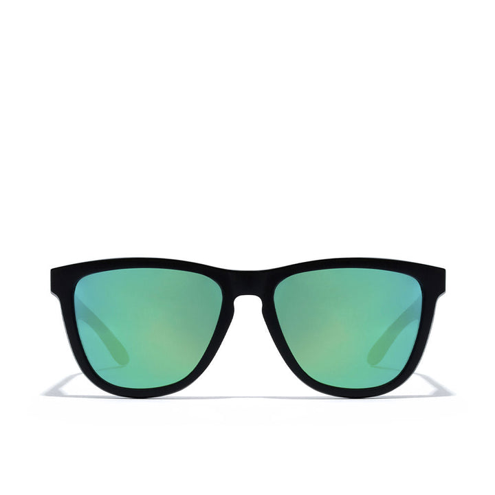 Black square nylon sunglasses, Unisex, 55.7mm lenses, 17mm bridge