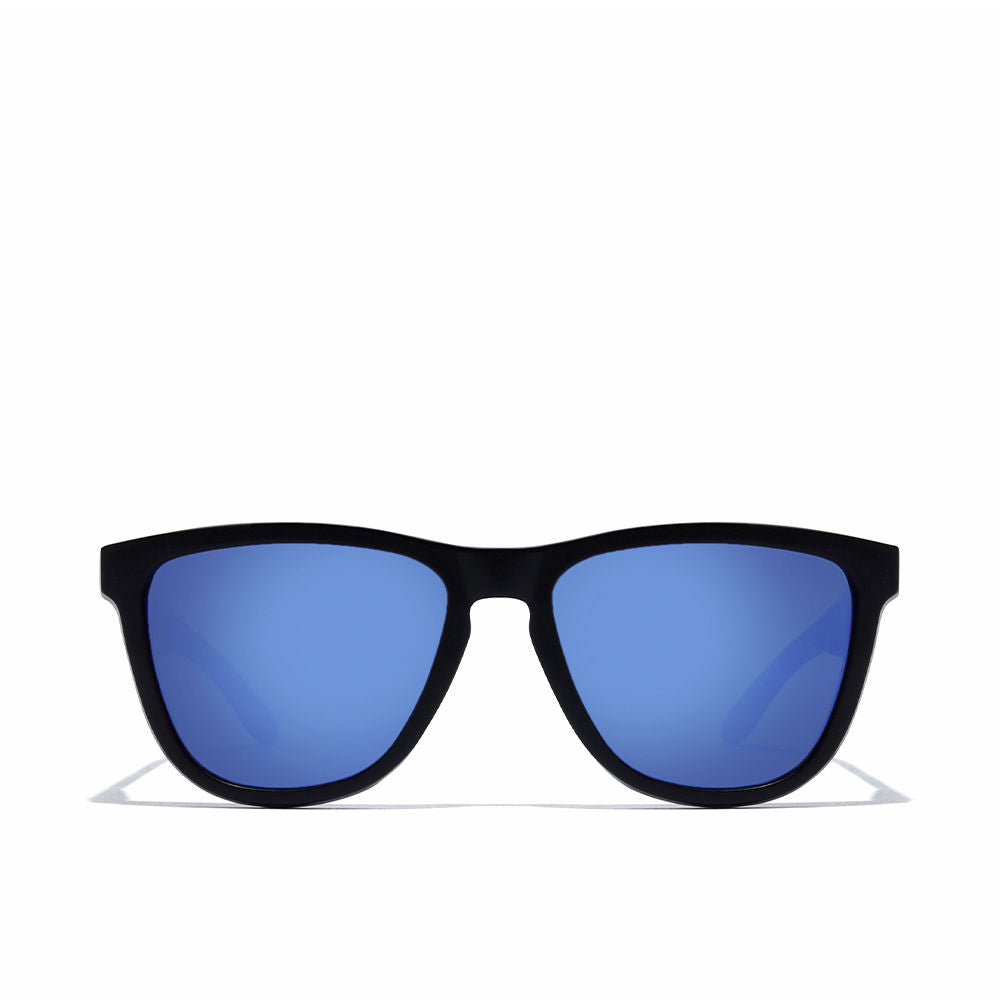 Black square nylon sunglasses, Unisex, 55.7mm lenses, 17mm bridge