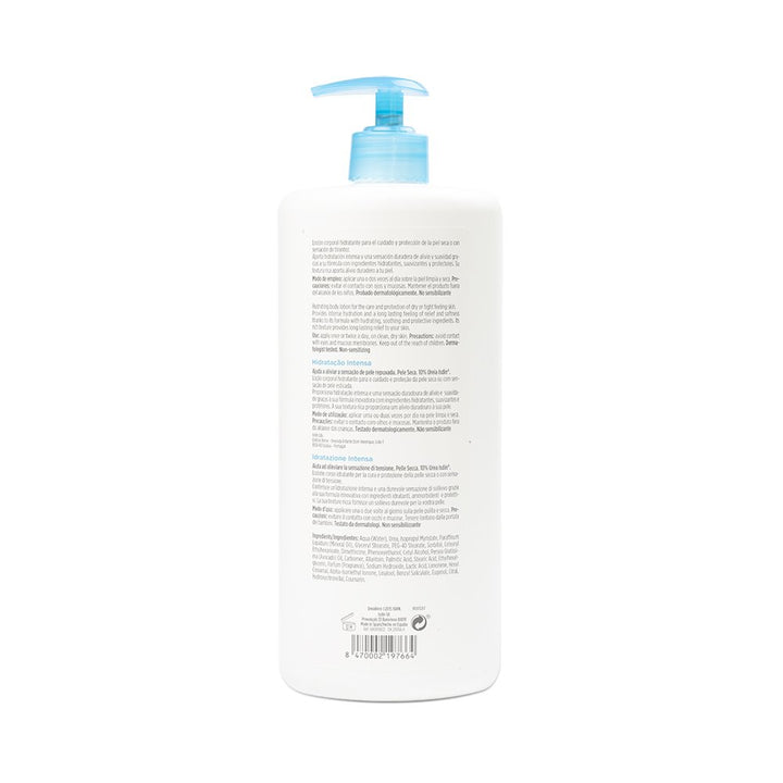 Pump bottle of 1000 ml lotion for very dry skin, 10% urea, Unisex