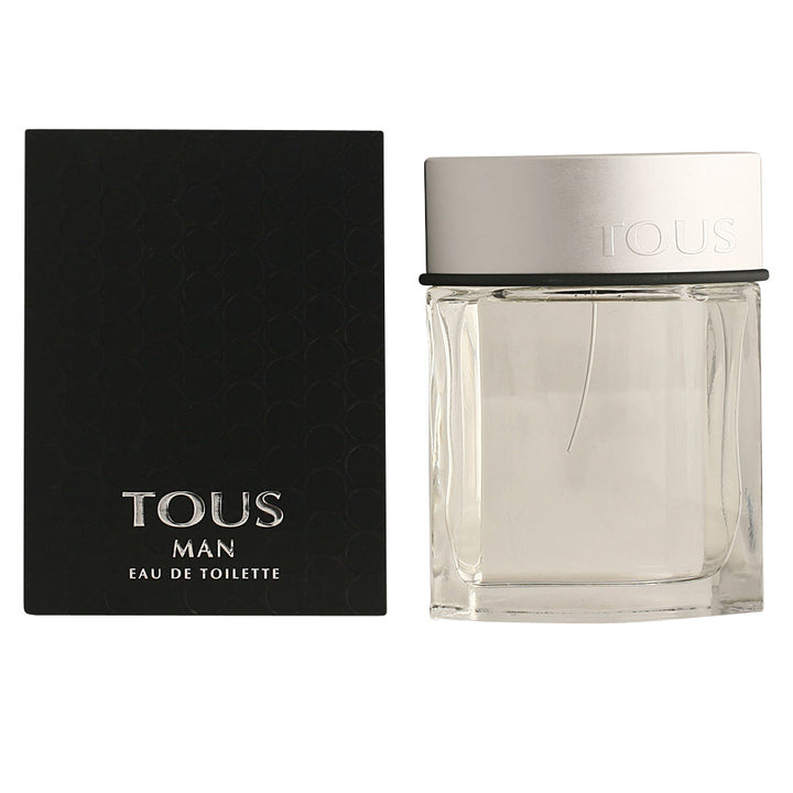 Clear glass 100 ml Eau de Toilette bottle with citrus‑amber fragrance notes