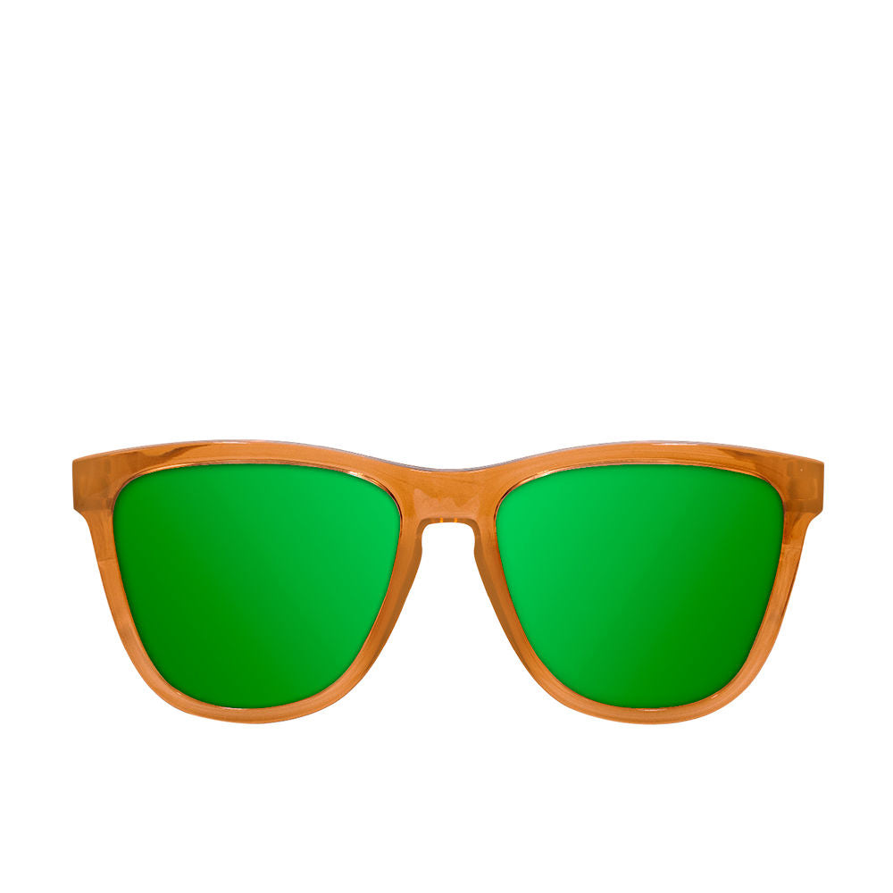 Dark brown square Unisex sunglasses with plastic frame, 54mm lenses