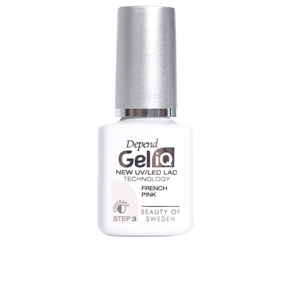 5 ml French Pink semi-permanent gel polish bottle with precision brush