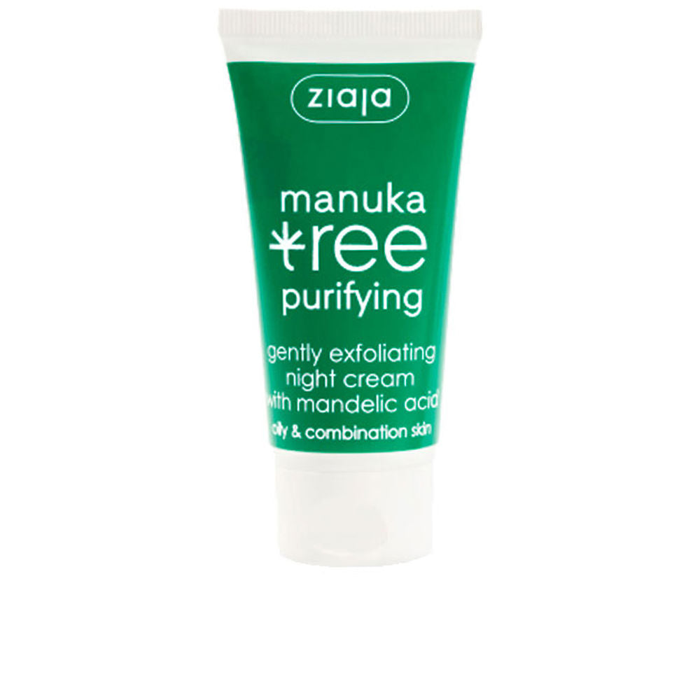 Ziaja Green and white plastic tube with white screw cap, printed logo and product description visible