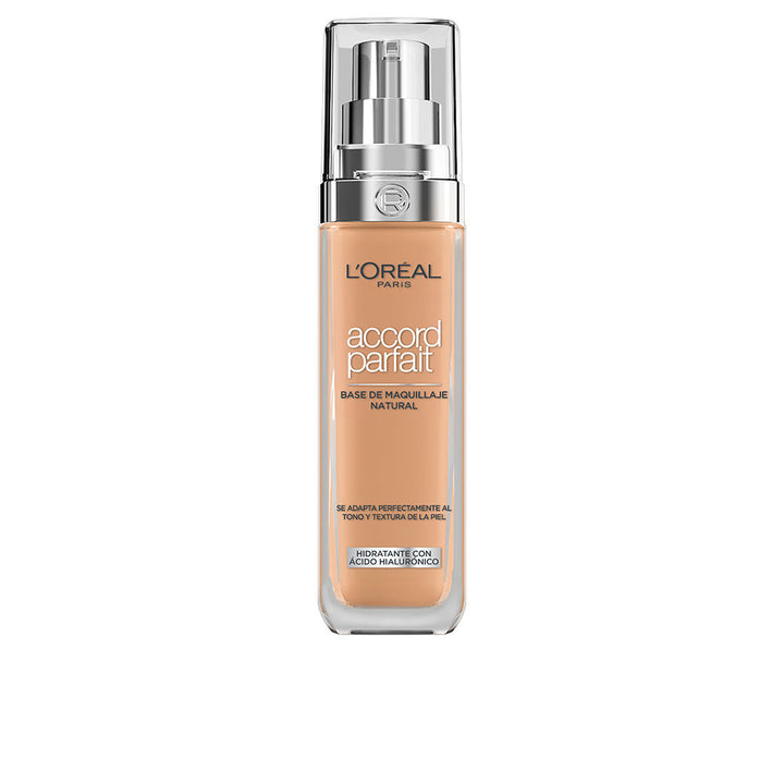 30 ml hyaluronic medium-coverage foundation bottle, natural-matte finish, Unisex