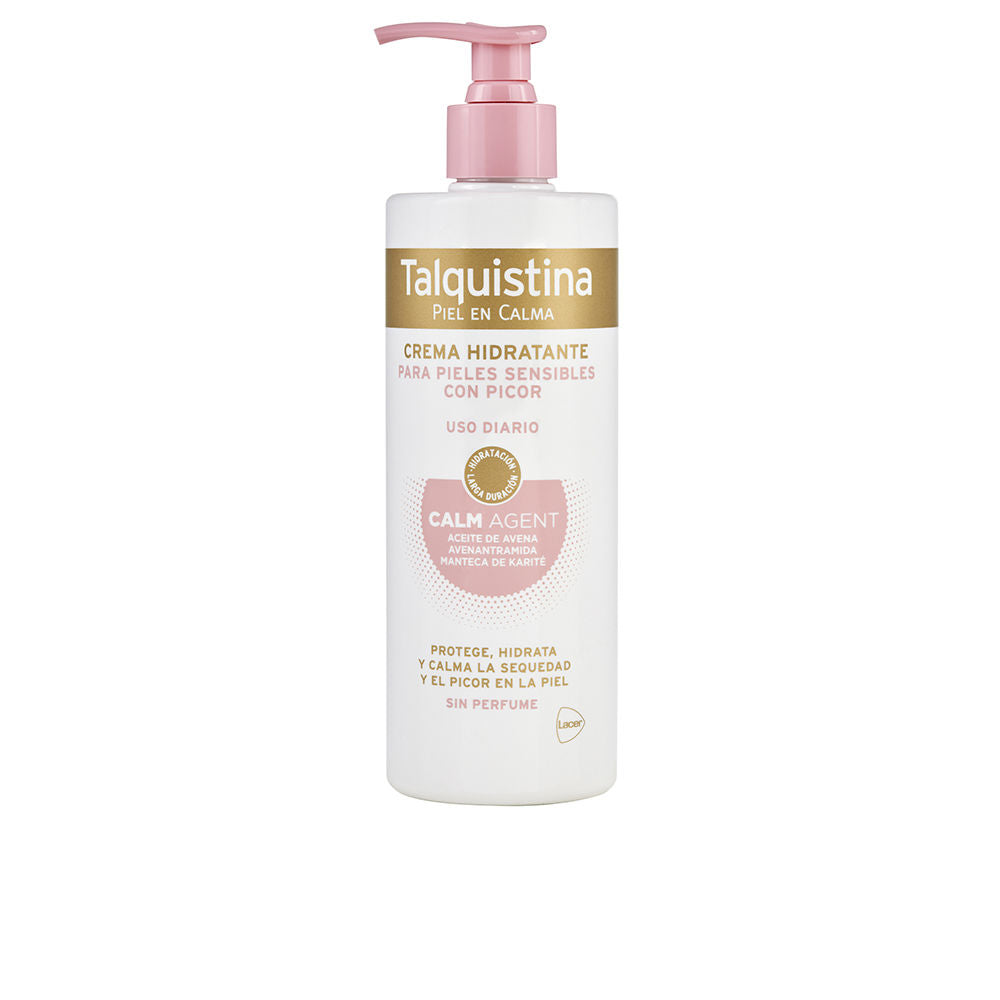 400 ml hydrating body cream in simple tube, gentle para-pharmacy formulation