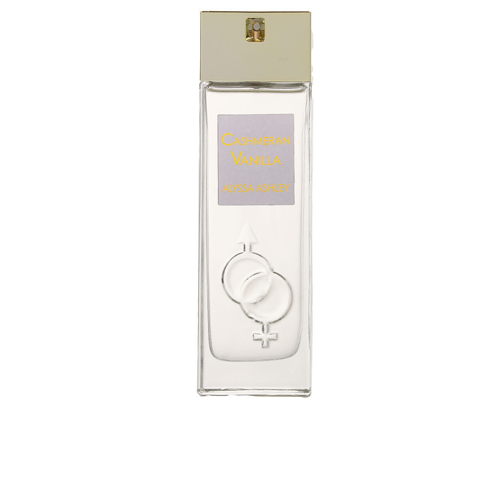 Clear glass perfume bottle, 100 ml, minimalist label, floral fragrance
