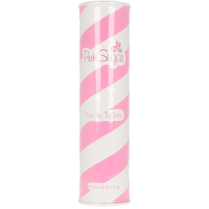 Clear cylindrical glass bottle with pink accents, 50 ml sweet floral‑fruity perfume for Women