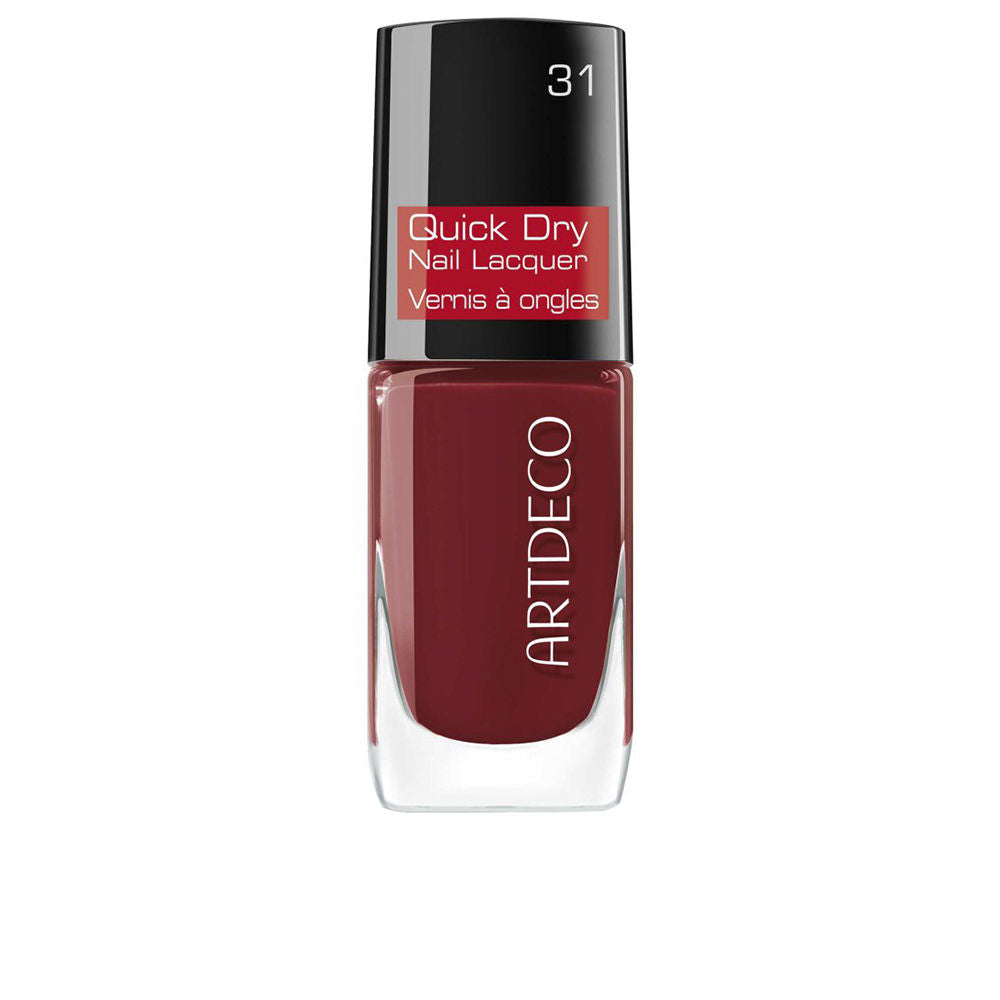 10 ml confident red quick‑dry nail polish bottle with spirulina extract