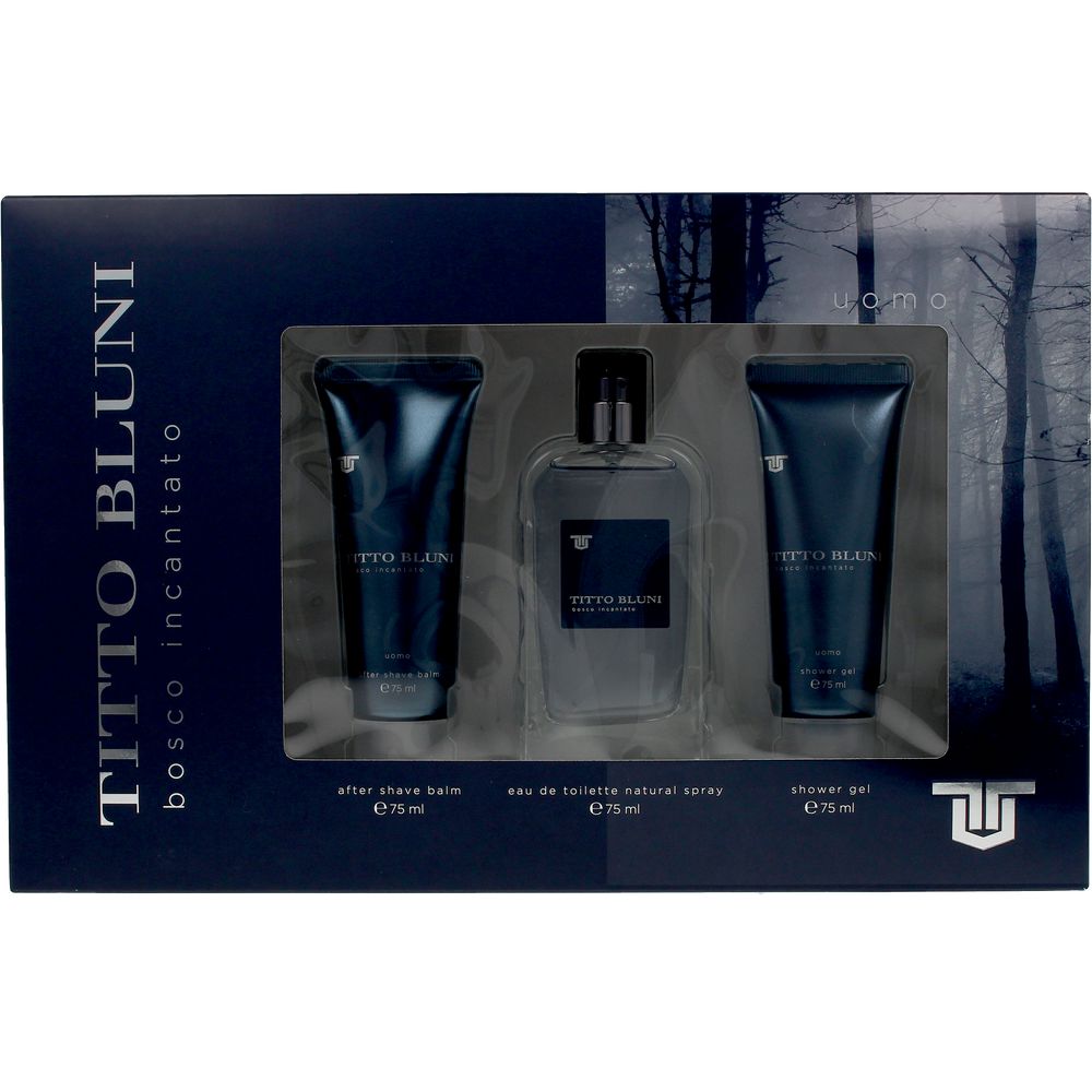 Three-piece Bosco Encantado gift set: 75 ml EDT, 75 ml after-shave, 75 ml shower gel