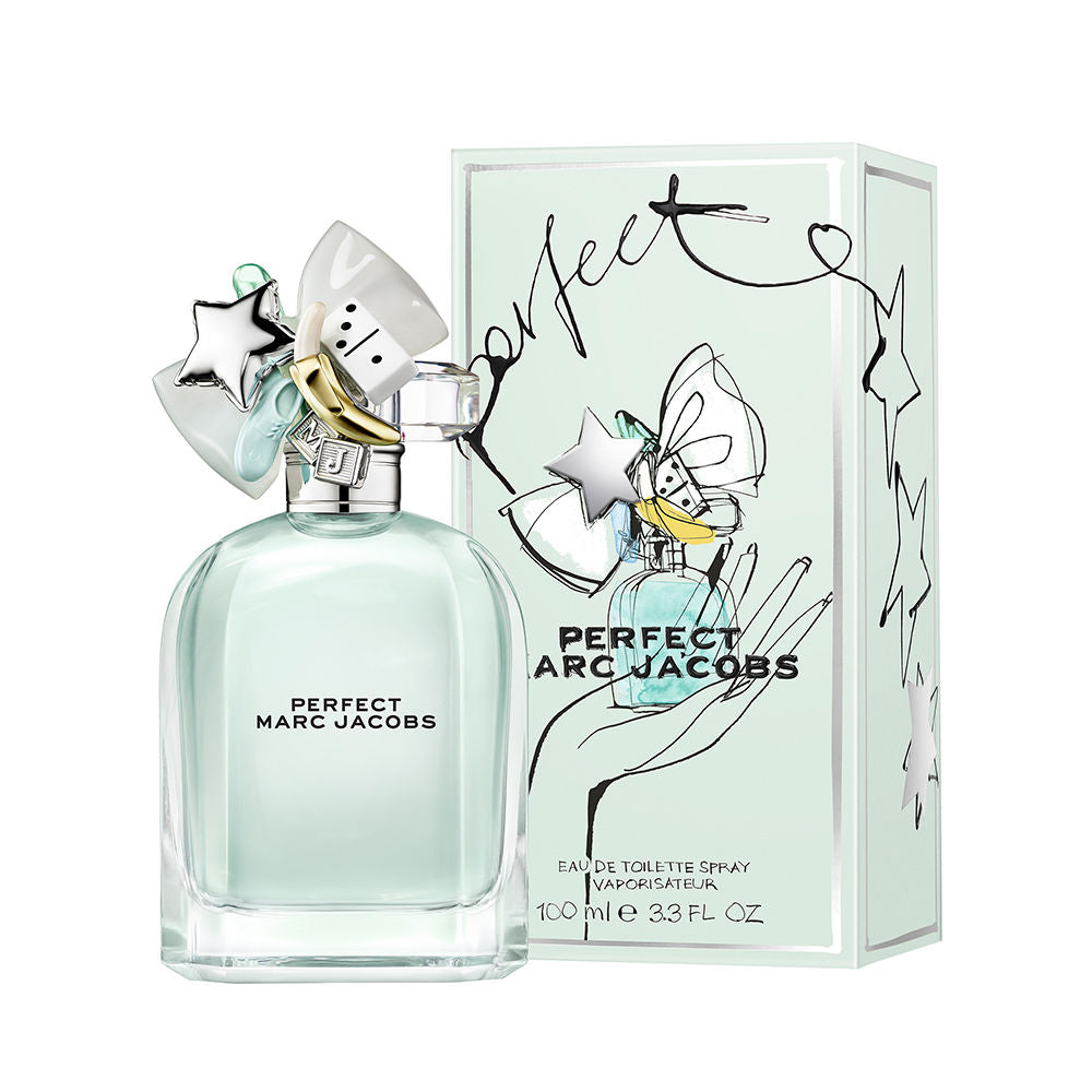 Faceted clear 50 ml eau de toilette bottle with silver cap and small bow