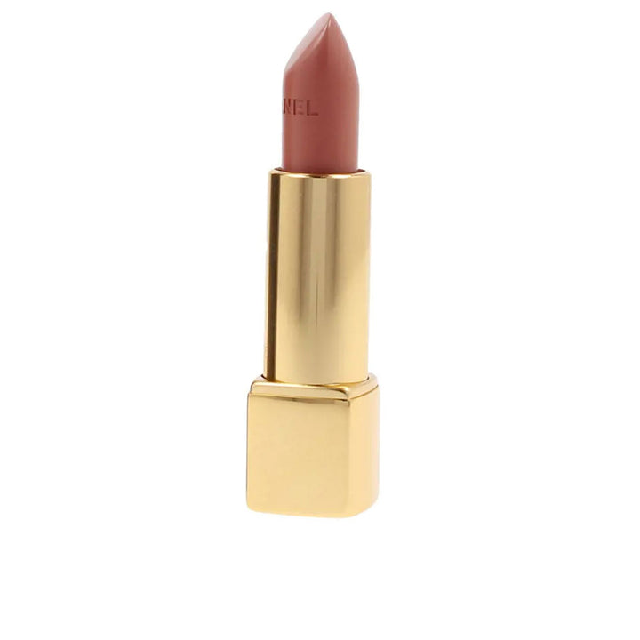 3.5 g cream lipstick, warm red shade, satin finish, compact bullet