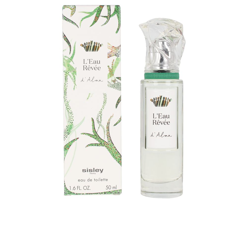 50 ml clear glass eau de toilette with recyclable Canson paper box, aquatic lily scent